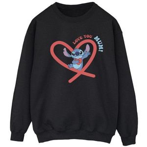 Li-cense Disney dames lilo & stitch love you mama sweatshirt
