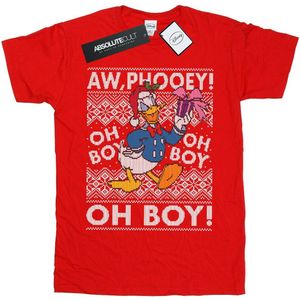 Li-cense Disney heren donald duck kerst fair isle t-shirt