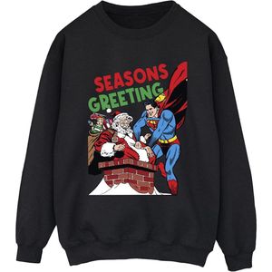 DC Comics Heren superman santa comic sweatshirt