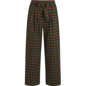 King Louie - Ava - Chino Broek - Zwart Groen Curry Bruin - Hoge Taille