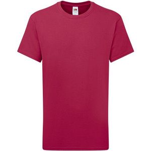 Fruit of the Loom - Iconic 195 - T-shirt - Wit - 100% Katoen, Oeko-Tex Standaard 100 Gecertificeerd