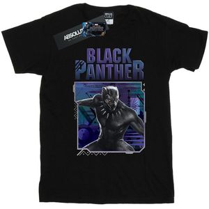 Li-cense Marvel heren black panther tech badge t-shirt