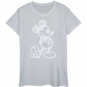 Li-cense Disney dames mickey mouse sketch kick katoenen t-shirt