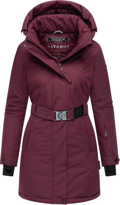 NAVAHOO Wintermantel 'Frostkuss 14'  zwart