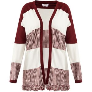 usha FESTIVAL open gebreid vest carnea