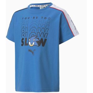 Puma - x Sega - Korte Mouw Crew Neck - Blauw - T-shirt - Kinderen