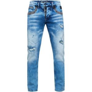Rusty Neal - YOKOTE - Jeansbroek - Stone-washed - Rechte Pasvorm