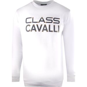 Cavalli Class - Sweatshirt - Wit - Groot Vet Logo-ontwerp