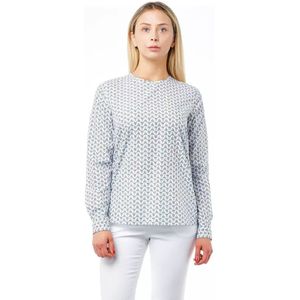 Geprinte Katoenen Overhemd Blouse met Lange Mouwen