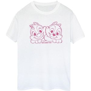 Li-cense Disney dames chip ´n´ dale nuts about you katoenen vriendje t-shirt