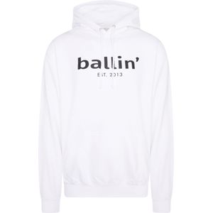 Heren Hoodies met Ballin Est. 2013 Basic Hoodie Print - Wit - Maat S