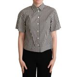 Dolce & Gabbana - Poloshirt - Wit - Korte Mouwen - 100% Katoen
