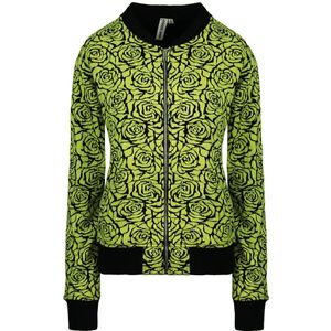 Vans - Long Sleeve Zip Up Printed - Track Jacket - Geel