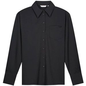 Olaf Hussein - Blouse lange mouw - Midden grijs - W220305