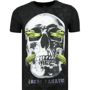 Local Fanatic Skull snake vette t-shirt