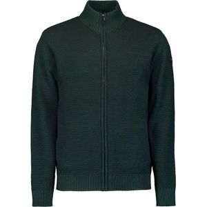 No Excess Cardigan 2 coloured melange dark green