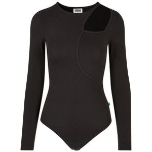Urban Classics Dames organic uitgesneden body met lange mouwen