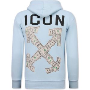 Top-Star Oversized hoodie met capuchon icon dollar print