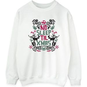 Li-cense Disney dames the nightmare before christmas no sleep til xmas sweatshirt
