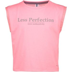B.Nosy Meisjes t-shirt less perfection met mesh backside sorbet