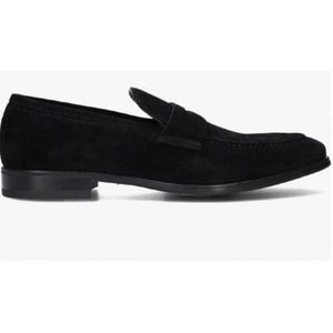 Giorgio 50504 suède zwarte kleur loafer met rubber zool