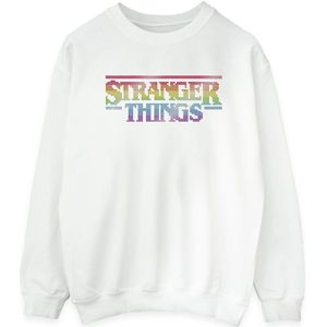 Li-cense Netflix dames stranger things rainbow dot logo sweatshirt