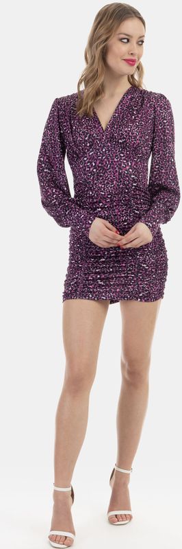 faina jurk met lange mouwen