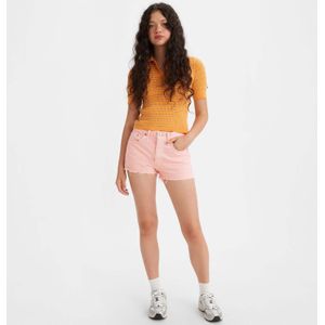 Levis 501 High Rise Selvedge - Korte Broeken - Roze