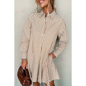 Gestreepte Knoprokkenjurk