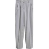 OPUS - Maiga - Pantalon - Lichtgrijs - Loosefit - High Waist