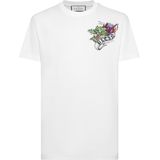 Philipp Plein - T-Shirt Ronde Hals Tattoo - Wit - Heren - Katoen