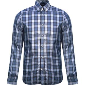 Fred Perry - M2548 102 - Casual Shirt - Zwart - Lange Mouwen