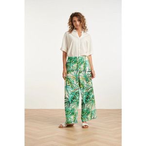 Smashed Lemon - 35222 - Harembroek - Groen en Blauw - Tropische Print