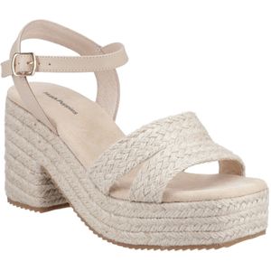 Hush Puppies - Jamelia - Espadrille - Nude - Hak - Textiel - Dames