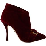 Dolce & Gabbana, Dames, Schoenen, Rood, Maat: 36 EU Velours,