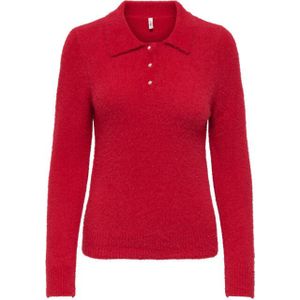Only - ONLPETRA LS - Polo - Rood - Bling
