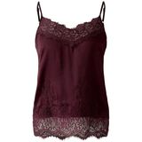 Oui - Top zonder Mouw - Bordeaux - 0094325