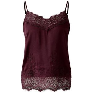 Oui - Top zonder Mouw - Bordeaux - 0094325