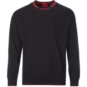 BOSS - 50474813 - Trui - Zwart - Oversized Pasvorm, Katoen