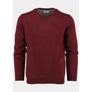 Bos - Pullover - Rood - 100% Katoen - V-hals - 528100CCT-13/405