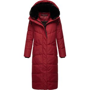Wantdo Donsjack voor dames voor de winter, warm, parka voor buiten, winddicht, jas met afneembare bontcapuchon, voor casual, werk, wandeltochten, Roze, 50