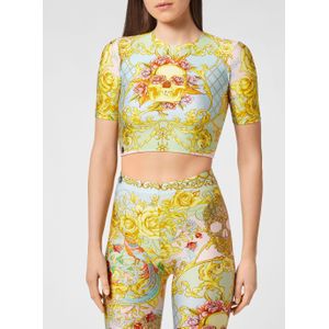 Philipp Plein - Baroque Crop Top - Veelkleurig - Jersey