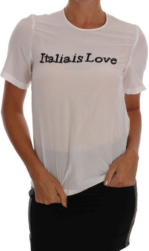 Dolce & Gabbana - Italia Is Love - T-shirt - Wit