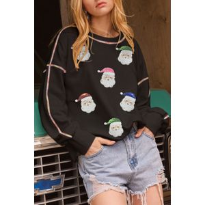 Santa Sweatshirt met Sequins Versierd