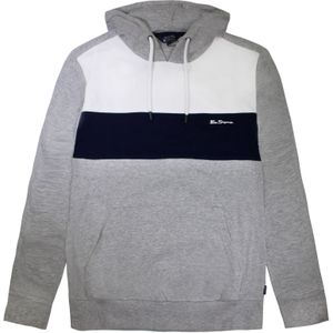Ben Sherman - Gestreepte Hoody - Grijs - Pullover Trui