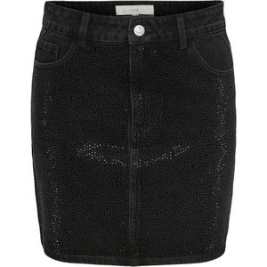 Y.A.S Yaxa hmw short denim skirt show black/rhines