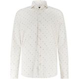 State of Art - Overhemd - Wit - Allover Print - Regular Fit