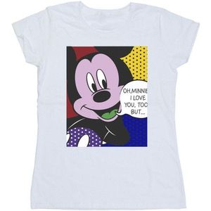 Li-cense Disney dames mickey mouse oh minnie pop art katoenen t-shirt