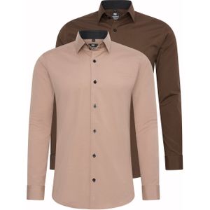 Set van 2 zakelijke overhemden