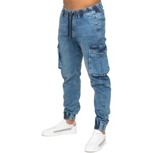 Enzo - Cargo Jogger Jeans - Heren - Elastische Taille - Stretch